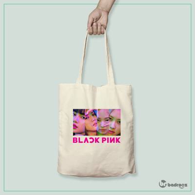 کیف خرید کتان Black Pink