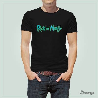 تی شرت مردانه rick and morty logo