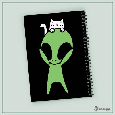 دفتر یادداشت alien-cat