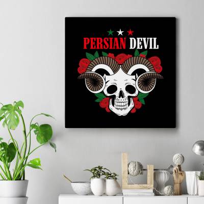 قاب کنواس مربع persian devil