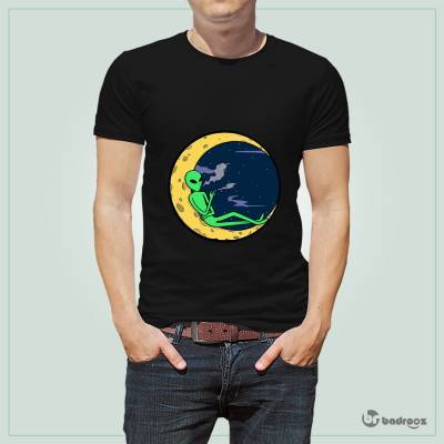 تی شرت اسپرت moon & alien