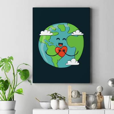 قاب کنواس Love-Earth