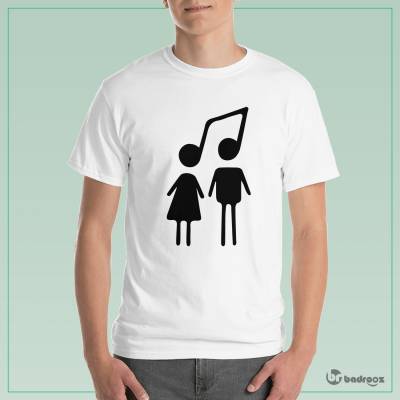 تی شرت مردانه عشق موسیقی