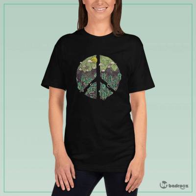 تی شرت زنانه صلح با طبیعت