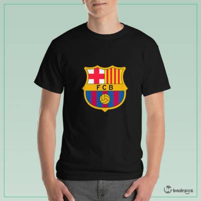 تی شرت مردانه لوگوی بارسلونا