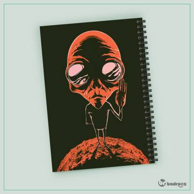 دفتر یادداشت alien-hello