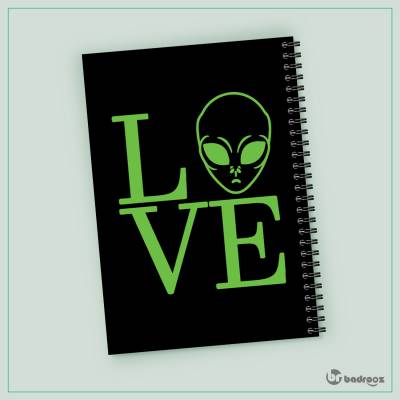 دفتر یادداشت ALIEN-LOVE