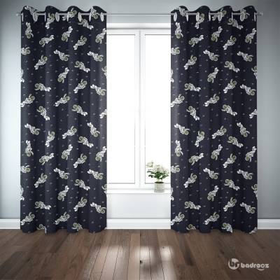 پرده پانچ SPACEMAN PATTERN