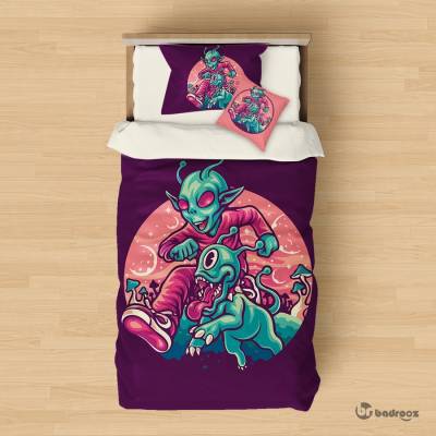 روتختی چاپی تک نفره موجودات فضایی