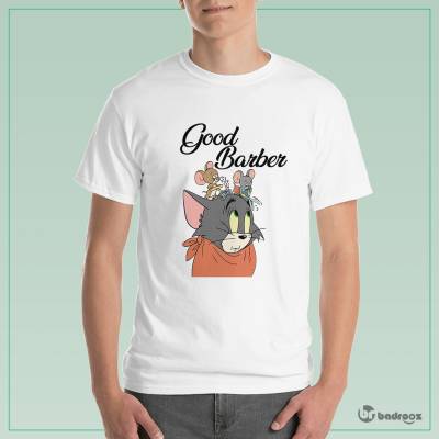 تی شرت مردانه tom and jerry-barber