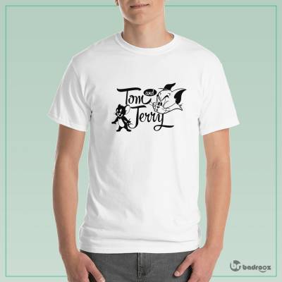 تی شرت مردانه tom and jerry-name