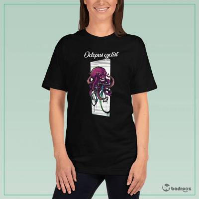 تی شرت زنانه monster octopus cyclist