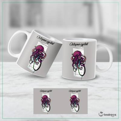 ماگ  monster octopus cyclist