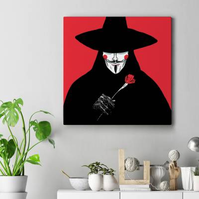 تابلو کنواس مربع V for Vendetta