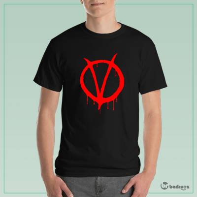 تی شرت مردانه vendetta logo