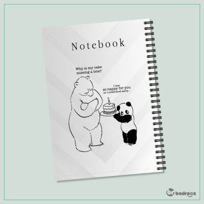 دفتر یادداشت birthday bear