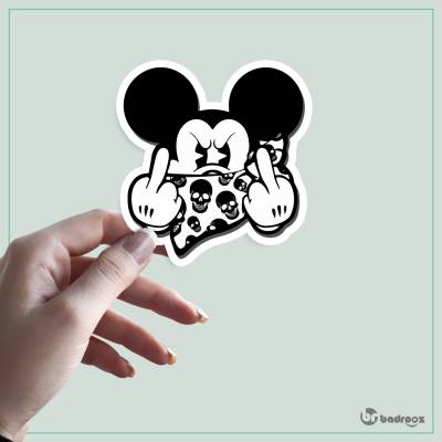 استیکر Mickey Mouse-Angry