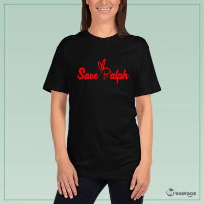 تی شرت زنانه save ralph-logo