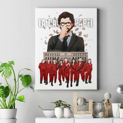 تابلو کنواس La Casa de papel-group