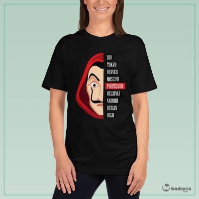 تی شرت زنانه La Casa de papel-money heist