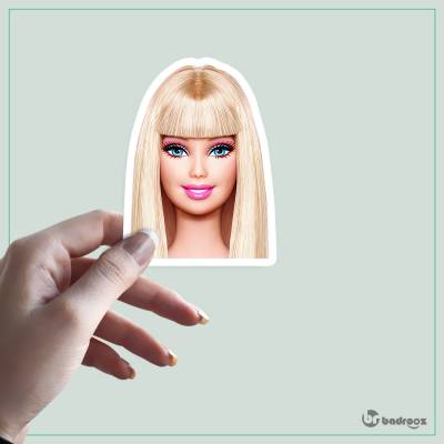 استیکر Barbie-face
