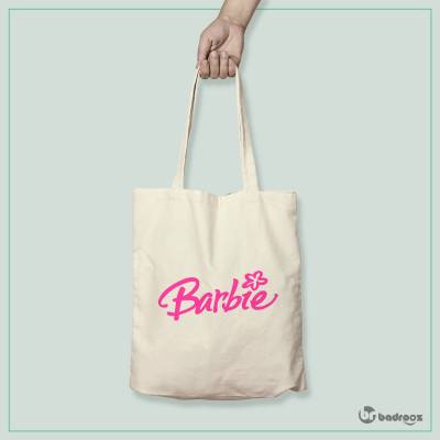 کیف خرید کتان Barbie-LOGO
