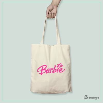 کیف خرید کتان Barbie-LOGO