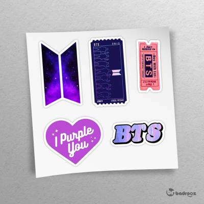 پک استیکر  bts sticker