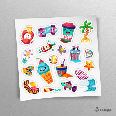 پک استیکر  Cool summer