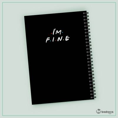 دفتر یادداشت Im fine