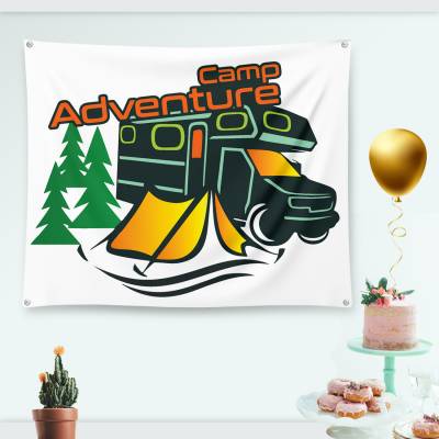 دراپ بنر adventure camp