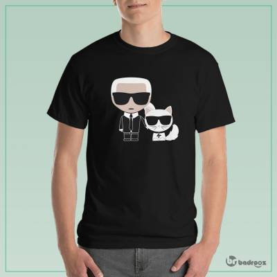 تی شرت مردانه karl lagerfeld & cat 2