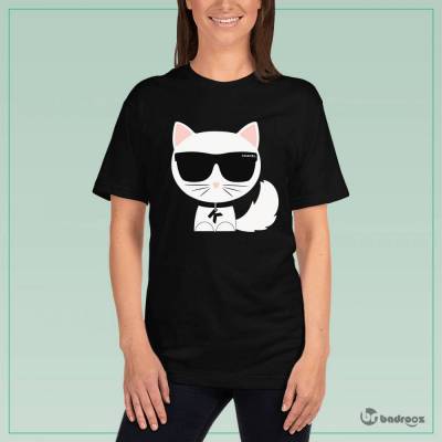 تی شرت زنانه karl lagerfeld CAT-2 PATTERN