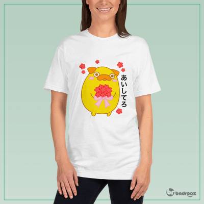 تی شرت زنانه پاگتارو - ぱぐたろ - عشق
