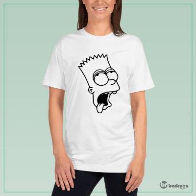 تی شرت زنانه Simpsons-face