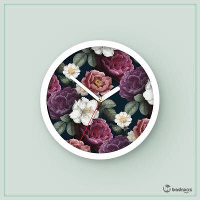 ساعت دیواری  flowers