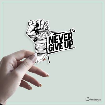 استیکر Never Give Up