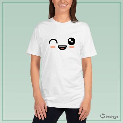 تی شرت زنانه kawaii -cute emoji faces