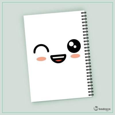 دفتر یادداشت kawaii -cute emoji faces