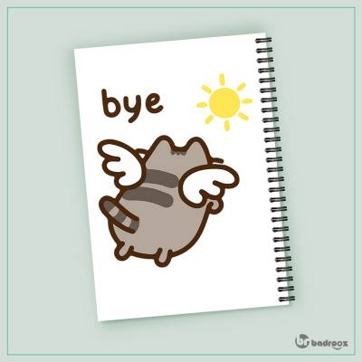 دفتر یادداشت kawaii-cat-bye