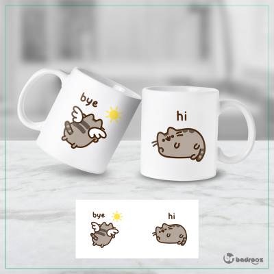 ماگ  kawaii-cat-bye