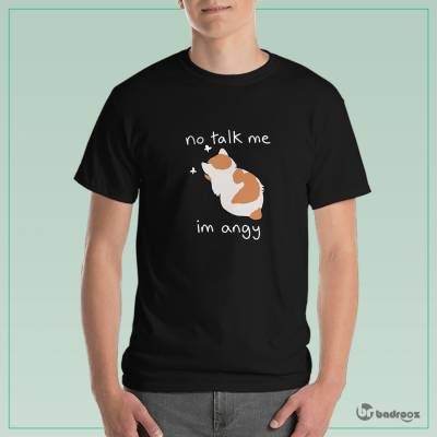 تی شرت مردانه kawaii-گربه عصبانی