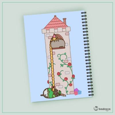 دفتر یادداشت kawaii-گربه گیسو کمند