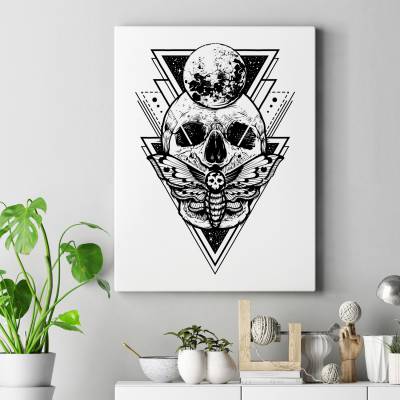 قاب کنواس Skull & Earth