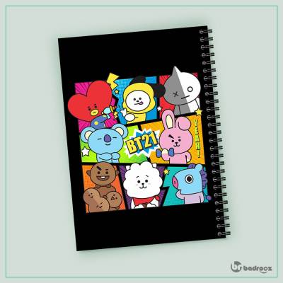 دفتر یادداشت BT21 Together