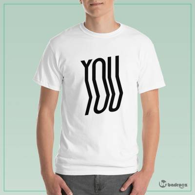 تی شرت مردانه typography-you