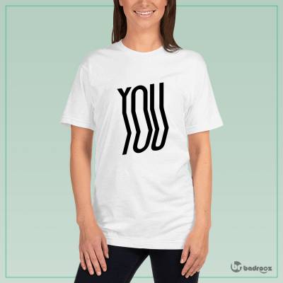 تی شرت زنانه typography-you