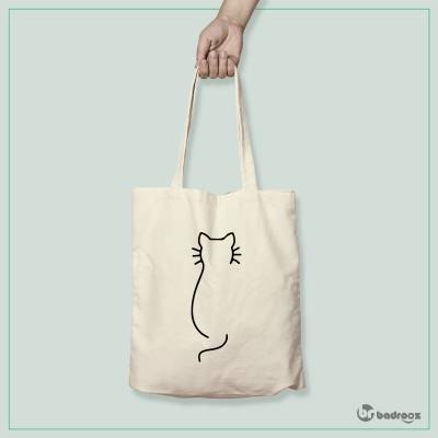کیف خرید کتان گربه مینیمال