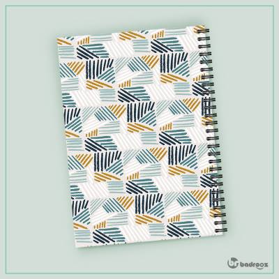 دفتر یادداشت پترن رنگی رنگی