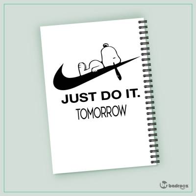 دفتر یادداشت snoopy-just do it